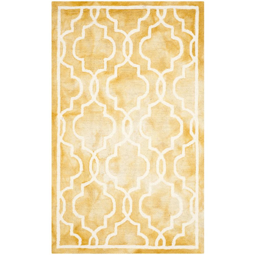 DIP DYE, GOLD / IVORY, 3' X 5', Area Rug, DDY539H-3. The main picture.