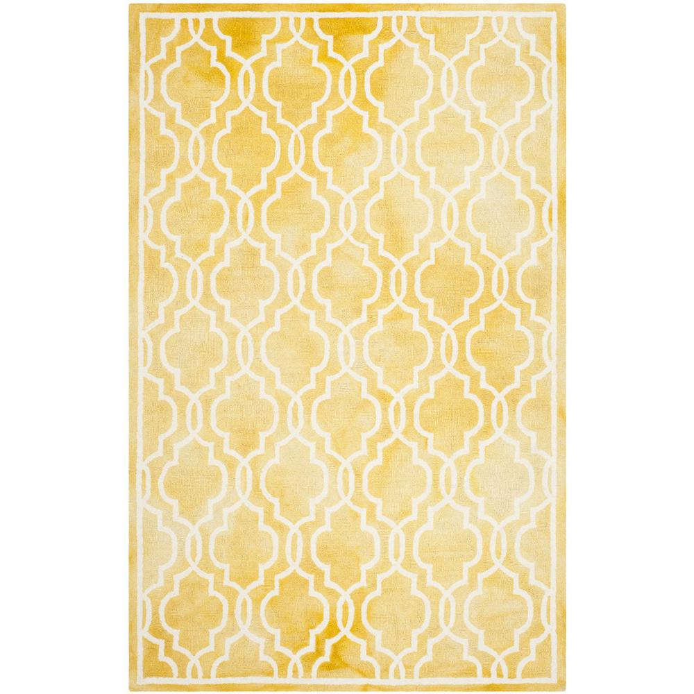 DIP DYE, GOLD / IVORY, 5' X 8', Area Rug, DDY539H-5. Picture 1