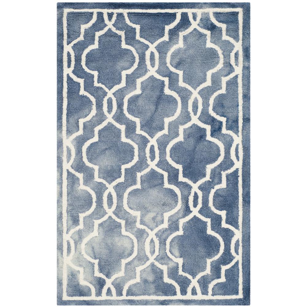 DIP DYE, BLUE / IVORY, 2'-6" X 4', Area Rug, DDY539K-24. Picture 1