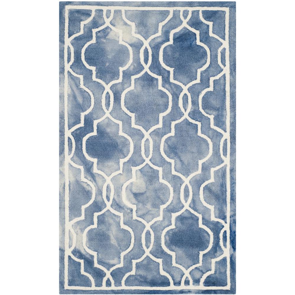 DIP DYE, BLUE / IVORY, 3' X 5', Area Rug, DDY539K-3. Picture 1