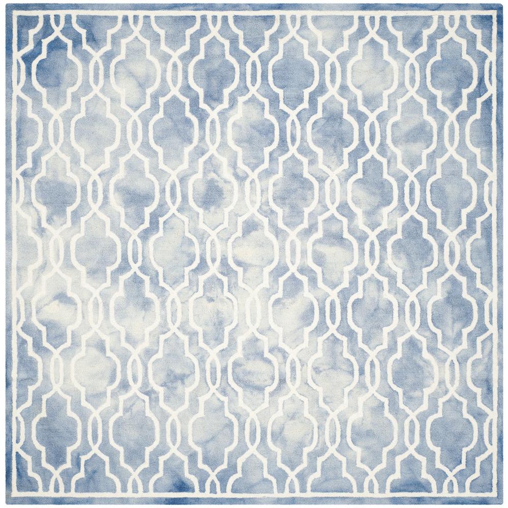 DIP DYE, BLUE / IVORY, 7' X 7' Square, Area Rug, DDY539K-7SQ. Picture 1