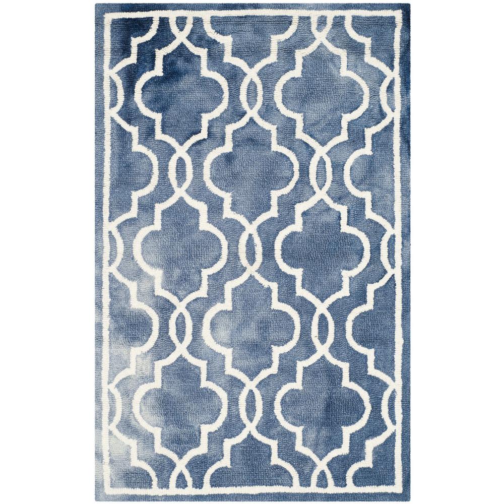 DIP DYE, NAVY / IVORY, 2'-6" X 4', Area Rug, DDY539N-24. The main picture.