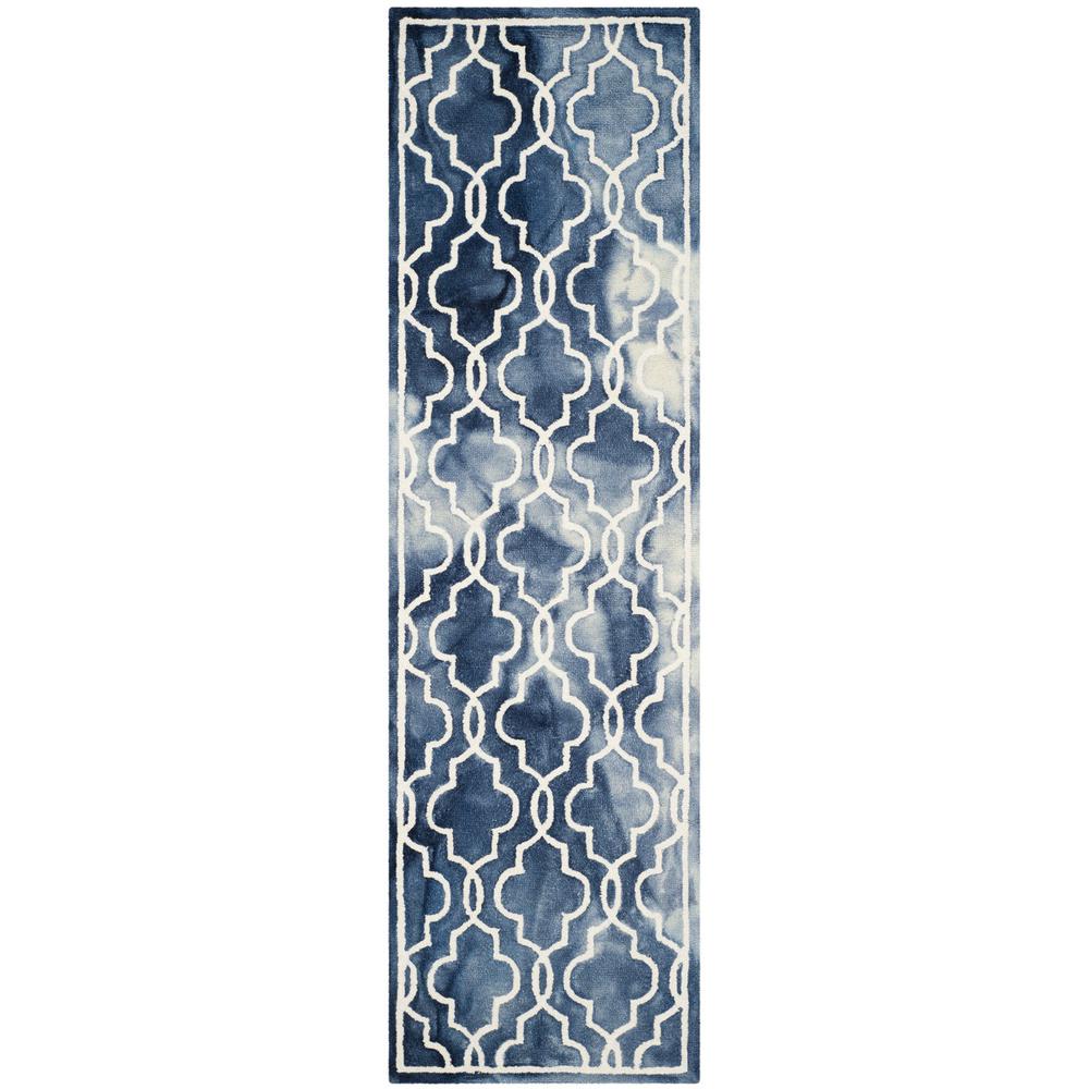DIP DYE, NAVY / IVORY, 2'-3" X 8', Area Rug, DDY539N-28. Picture 1
