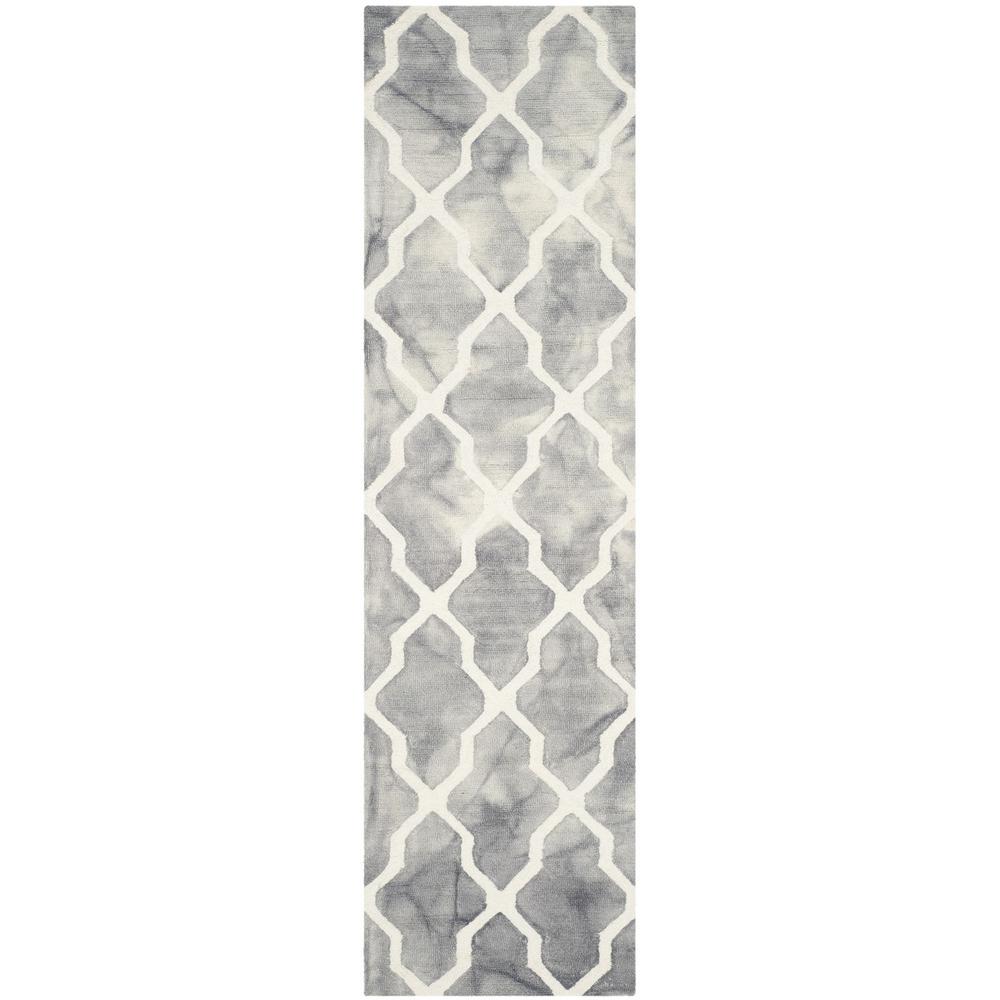 DIP DYE, GREY / IVORY, 2'-3" X 8', Area Rug, DDY540C-28. Picture 1
