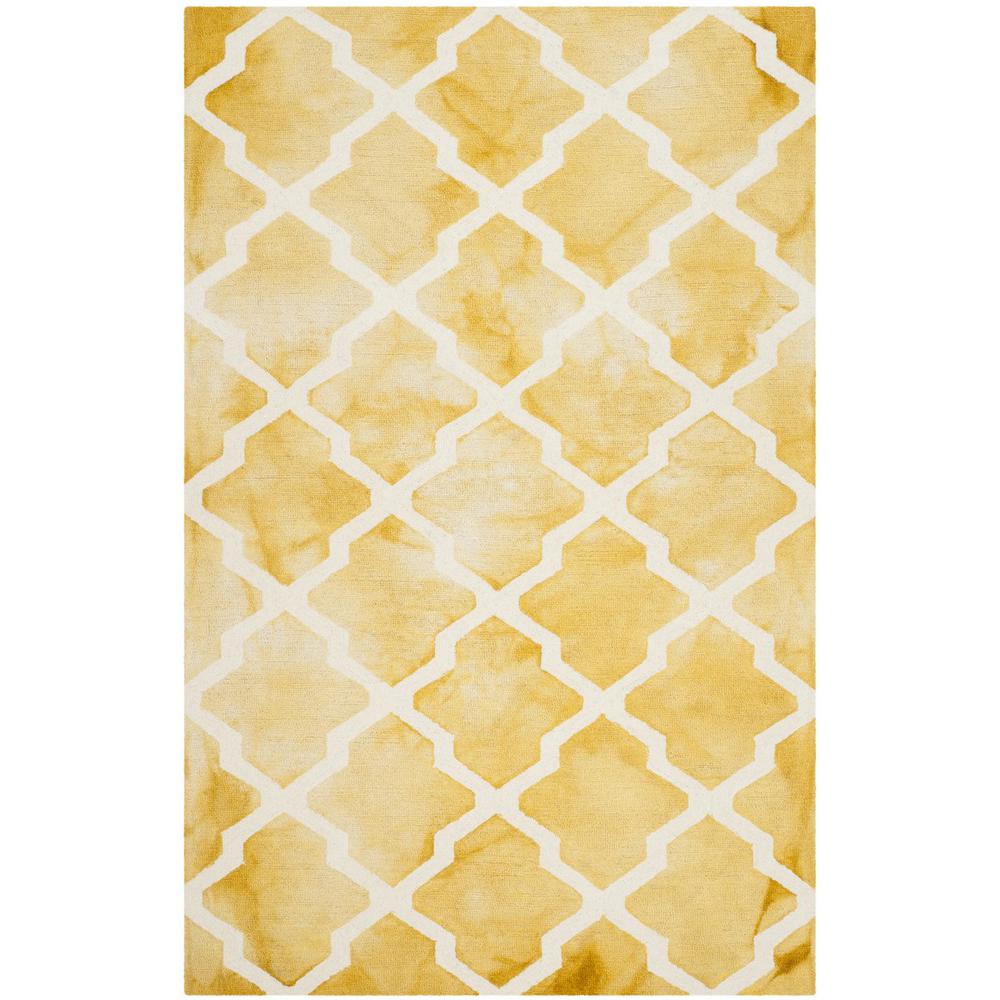 DIP DYE, GOLD / IVORY, 5' X 8', Area Rug, DDY540H-5. Picture 1