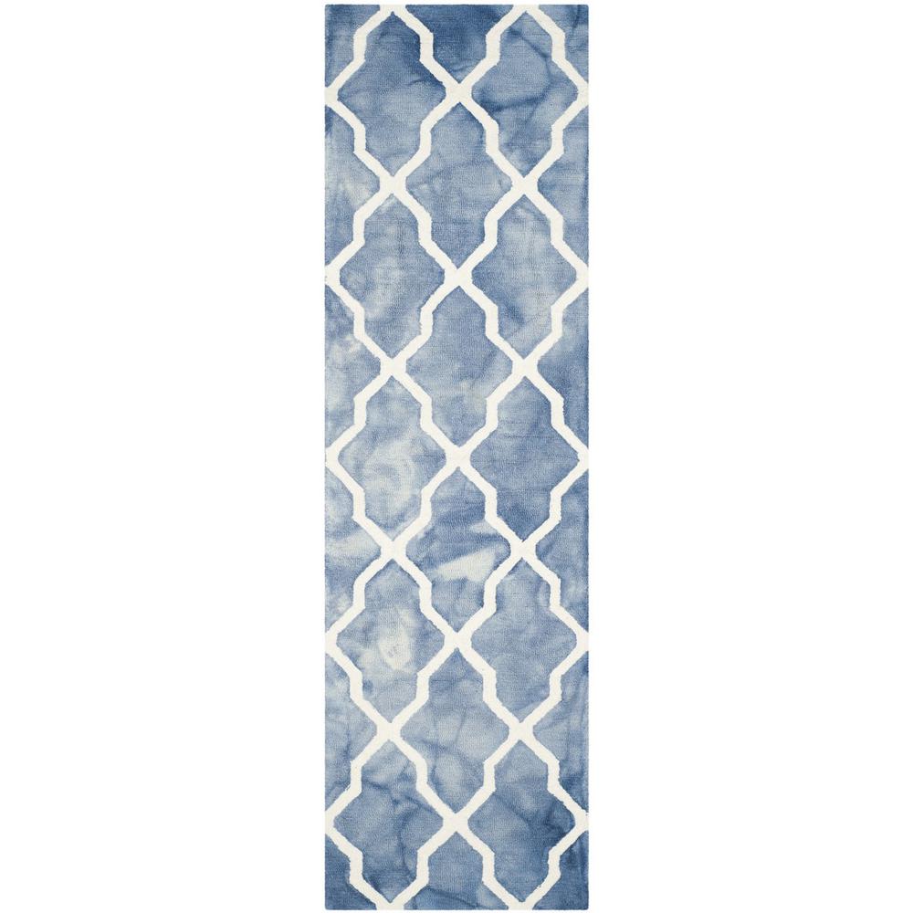 DIP DYE, BLUE / IVORY, 2'-3" X 8', Area Rug, DDY540K-28. Picture 1