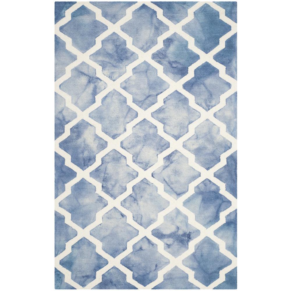 DIP DYE, BLUE / IVORY, 5' X 8', Area Rug, DDY540K-5. Picture 1