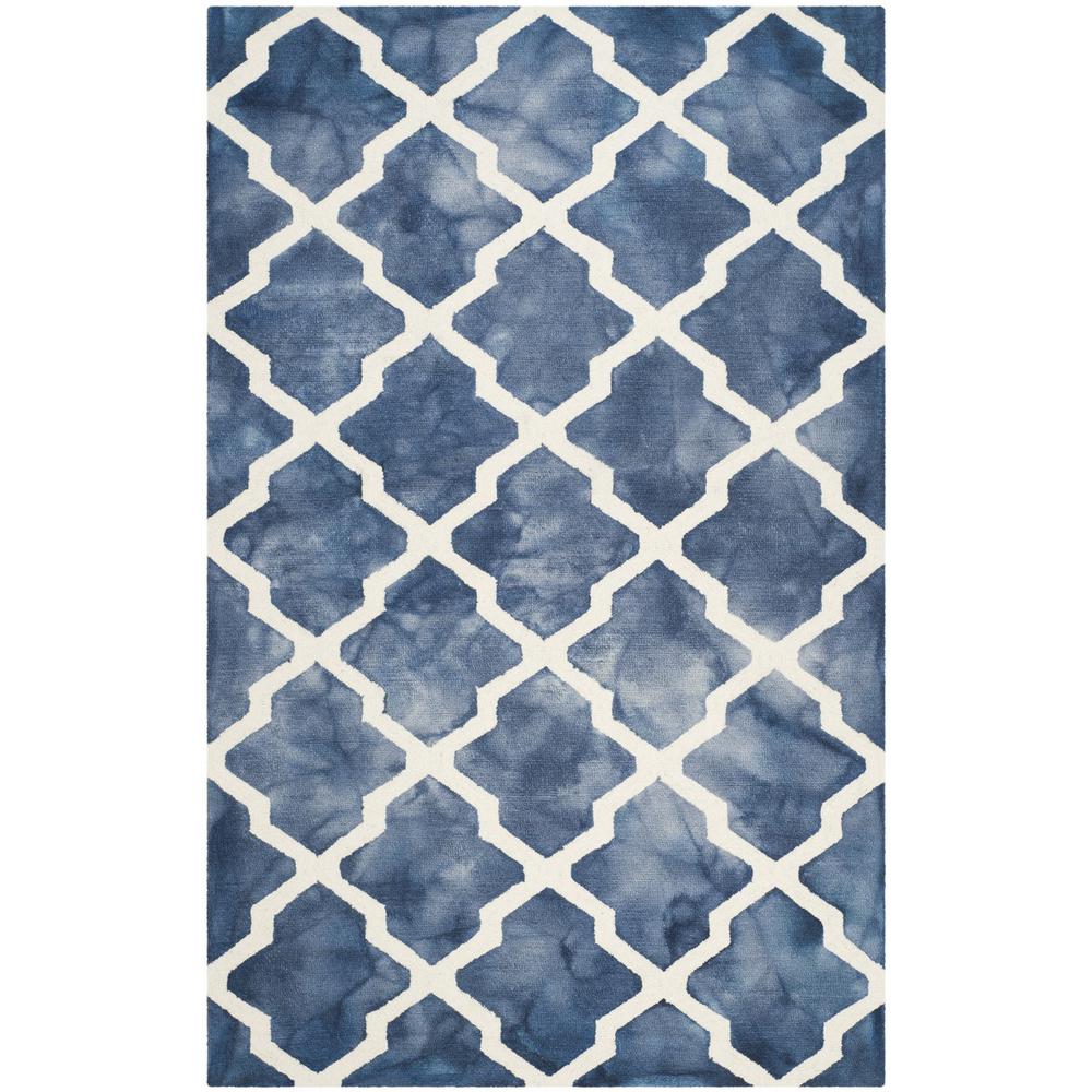 DIP DYE, NAVY / IVORY, 5' X 8', Area Rug, DDY540N-5. Picture 1