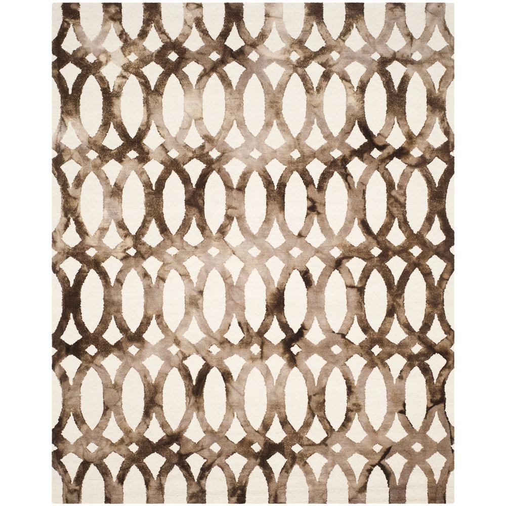 DIP DYE, IVORY / CHOCOLATE, 8' X 10', Area Rug, DDY675E-8. Picture 1