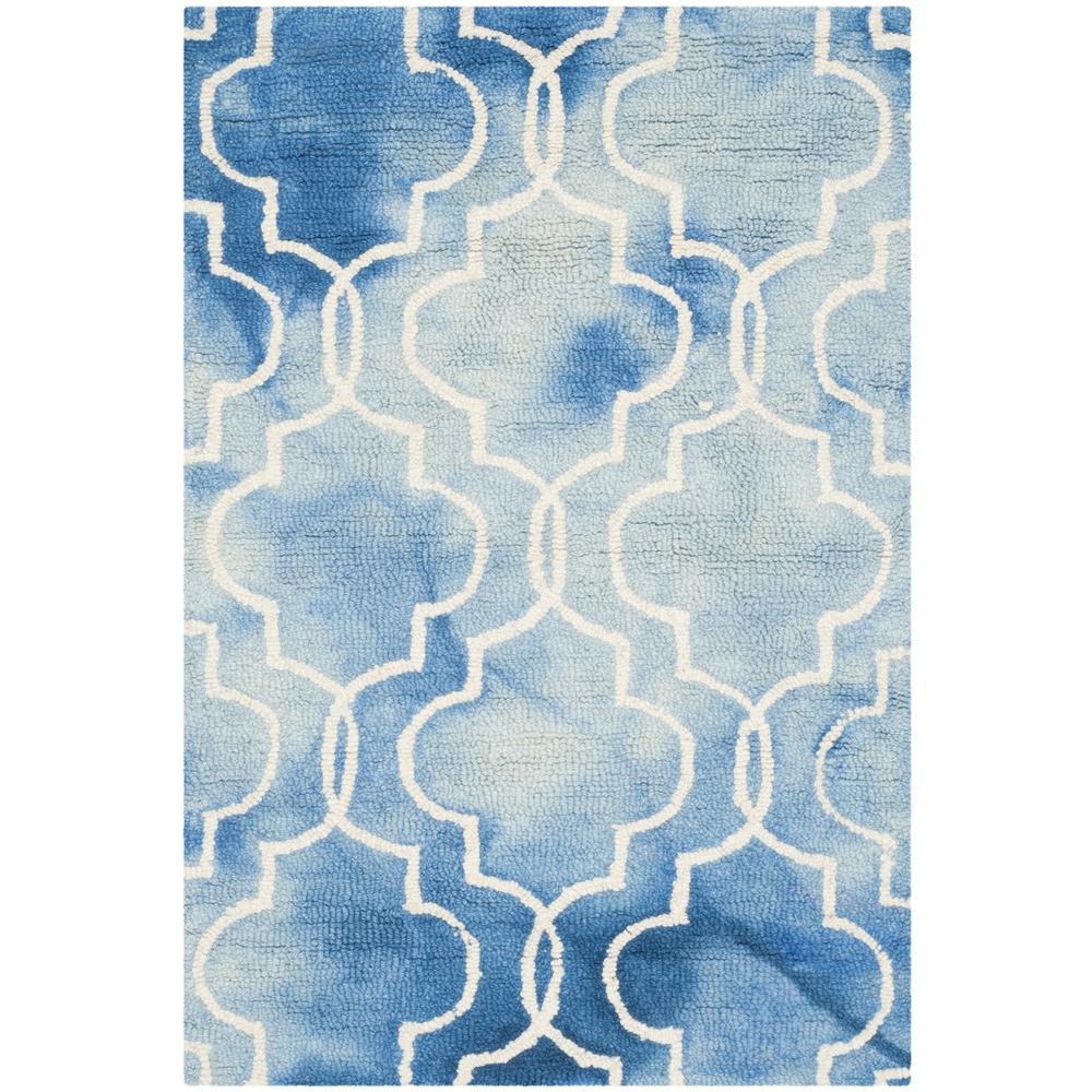 DIP DYE, BLUE / IVORY, 2' X 3', Area Rug, DDY676G-2. Picture 1