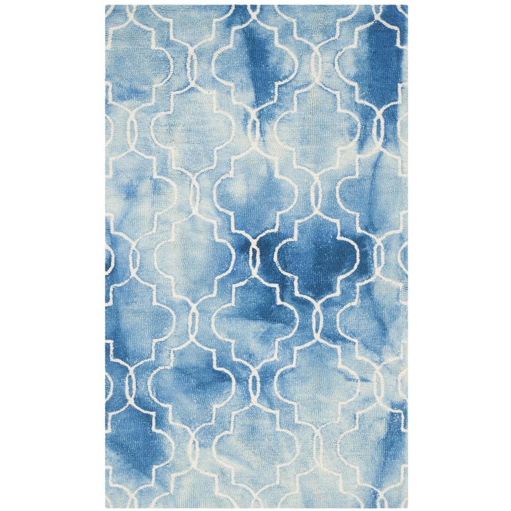 DIP DYE, BLUE / IVORY, 3' X 5', Area Rug, DDY676G-3. Picture 1