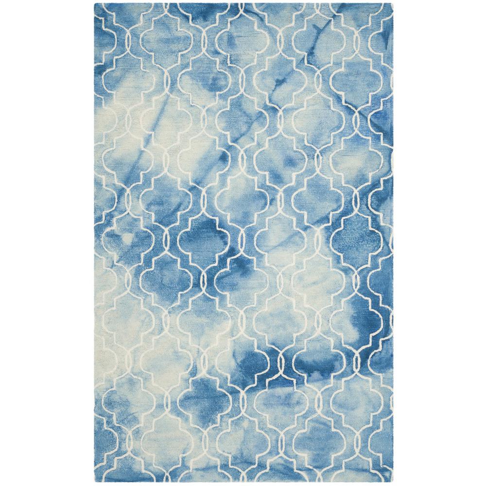 DIP DYE, BLUE / IVORY, 5' X 8', Area Rug, DDY676G-5. Picture 1