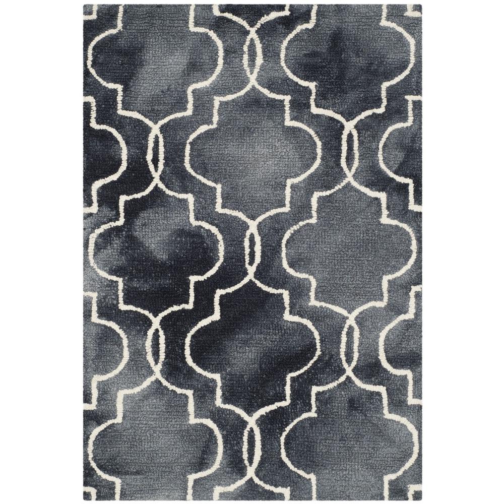 DIP DYE, GRAPHITE / IVORY, 2' X 3', Area Rug, DDY676J-2. Picture 1