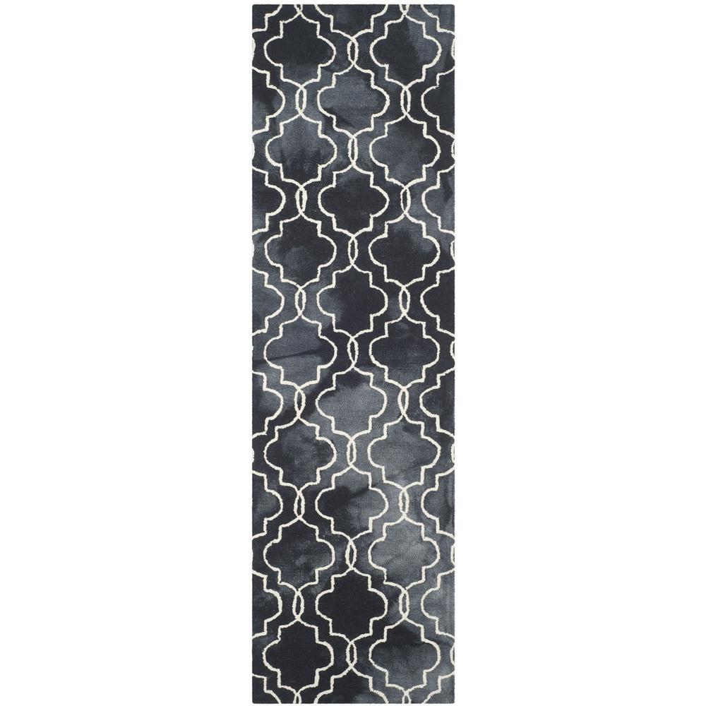 DIP DYE, GRAPHITE / IVORY, 2'-3" X 8', Area Rug, DDY676J-28. Picture 1