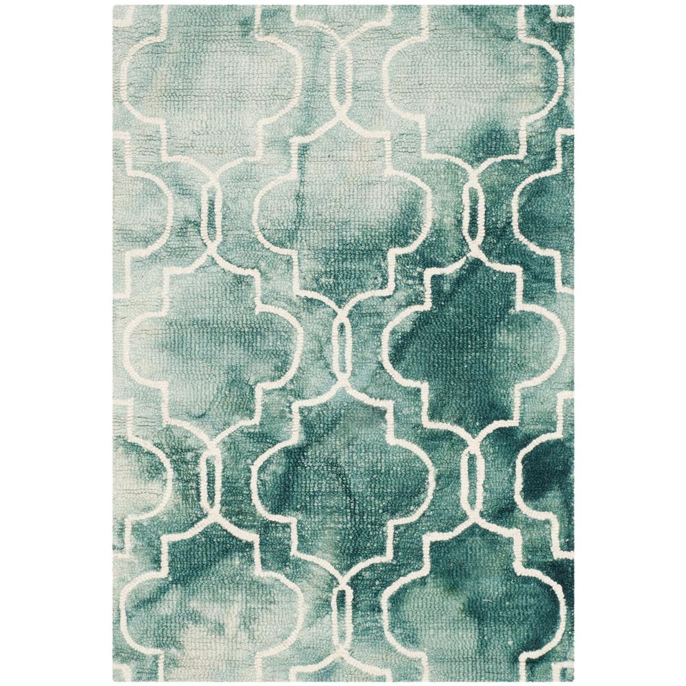 DIP DYE, GREEN / IVORY, 2' X 3', Area Rug, DDY676Q-2. Picture 1