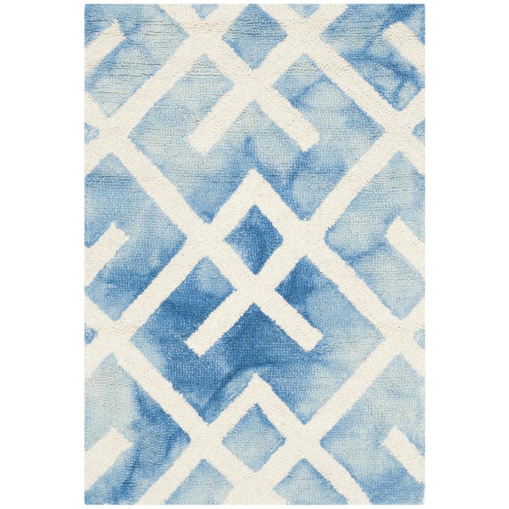 DIP DYE, BLUE / IVORY, 2' X 3', Area Rug, DDY677G-2. Picture 1