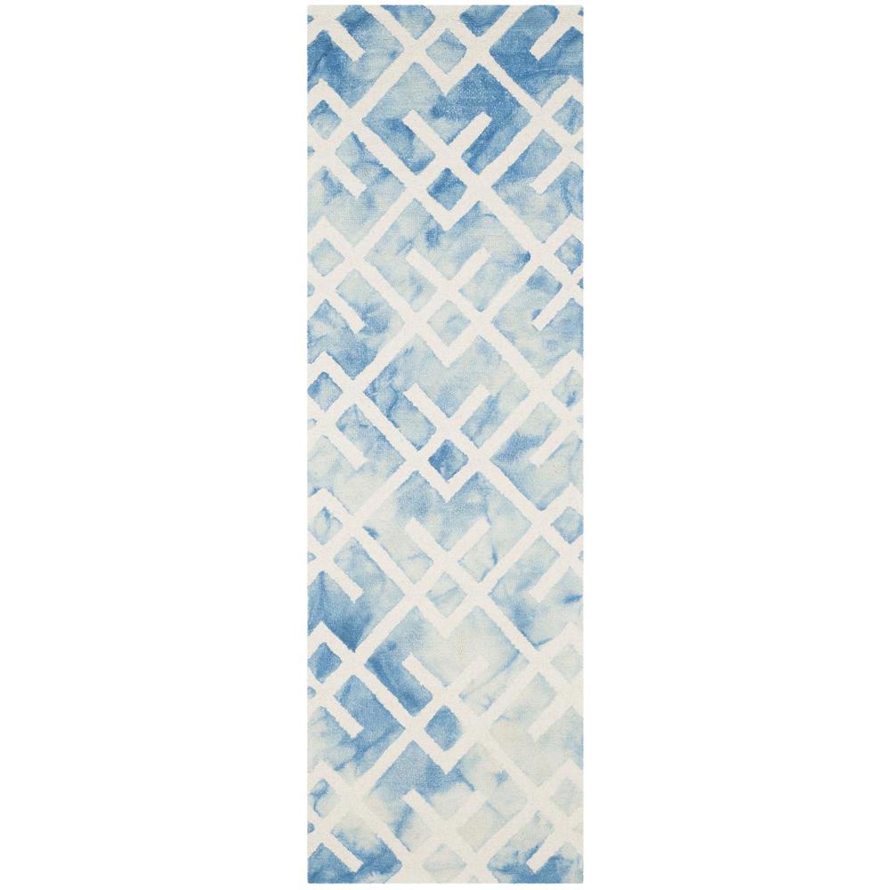 DIP DYE, BLUE / IVORY, 2'-3" X 8', Area Rug, DDY677G-28. Picture 1