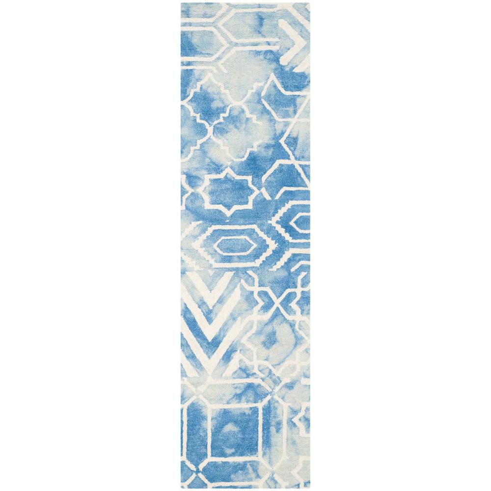 DIP DYE, BLUE / IVORY, 2'-3" X 8', Area Rug, DDY678G-28. Picture 1