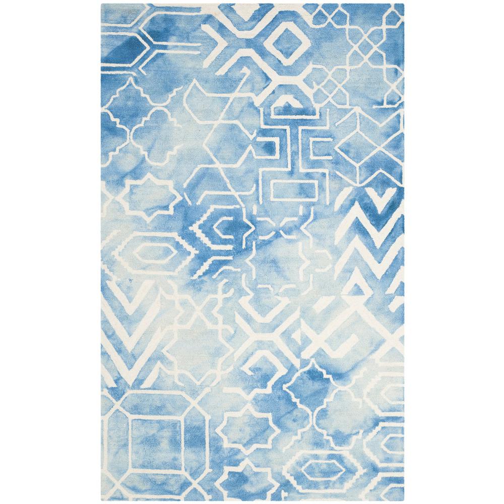 DIP DYE, BLUE / IVORY, 5' X 8', Area Rug, DDY678G-5. The main picture.