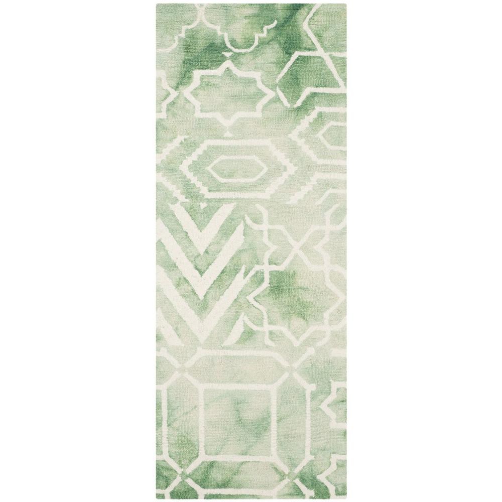 DIP DYE, GREEN / IVORY, 2'-3" X 6', Area Rug, DDY678Q-26. Picture 1