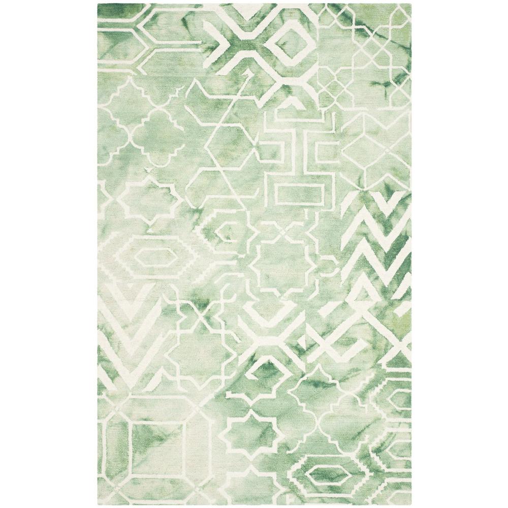 DIP DYE, GREEN / IVORY, 5' X 8', Area Rug, DDY678Q-5. The main picture.