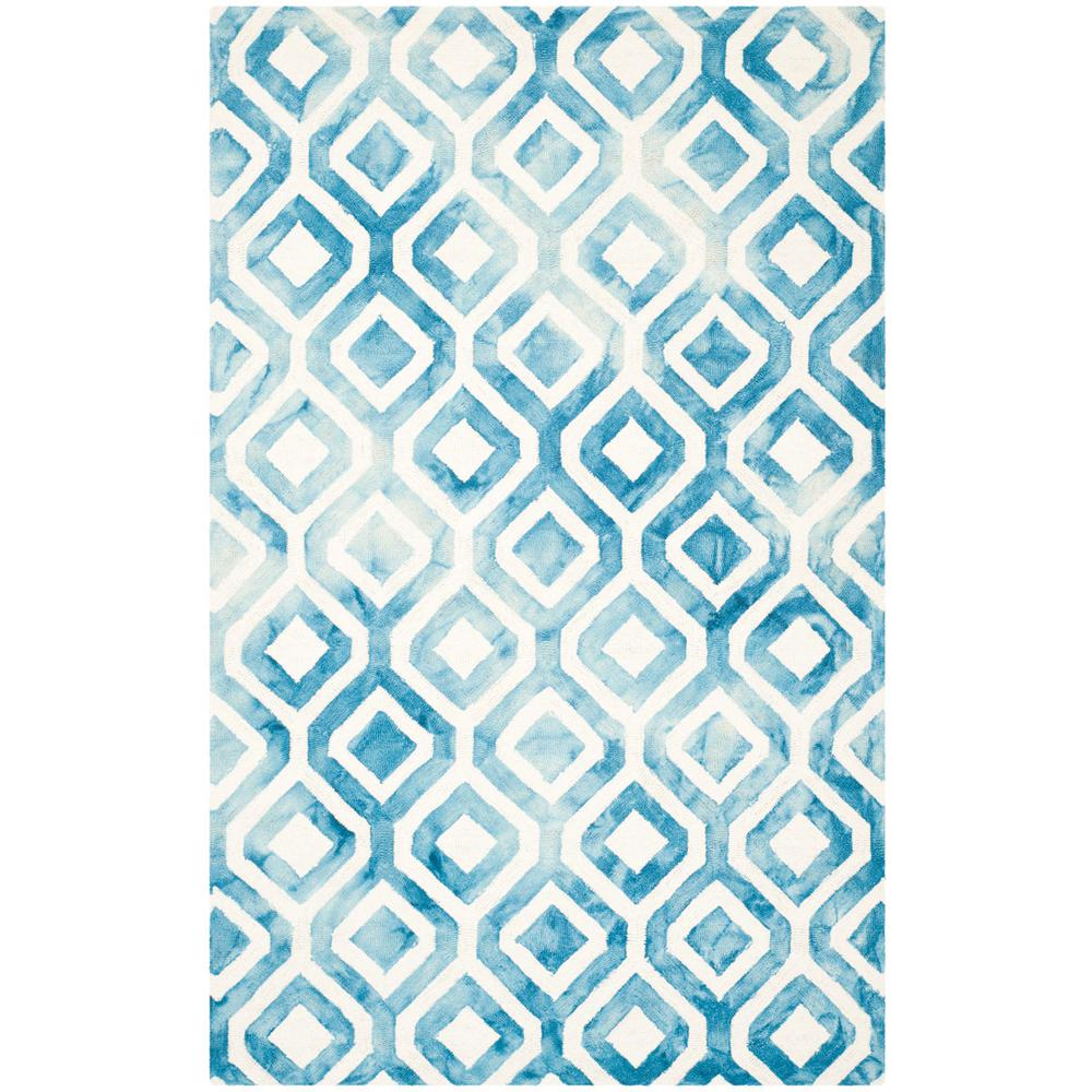 DIP DYE, IVORY / BLUE, 5' X 8', Area Rug, DDY679A-5. Picture 1