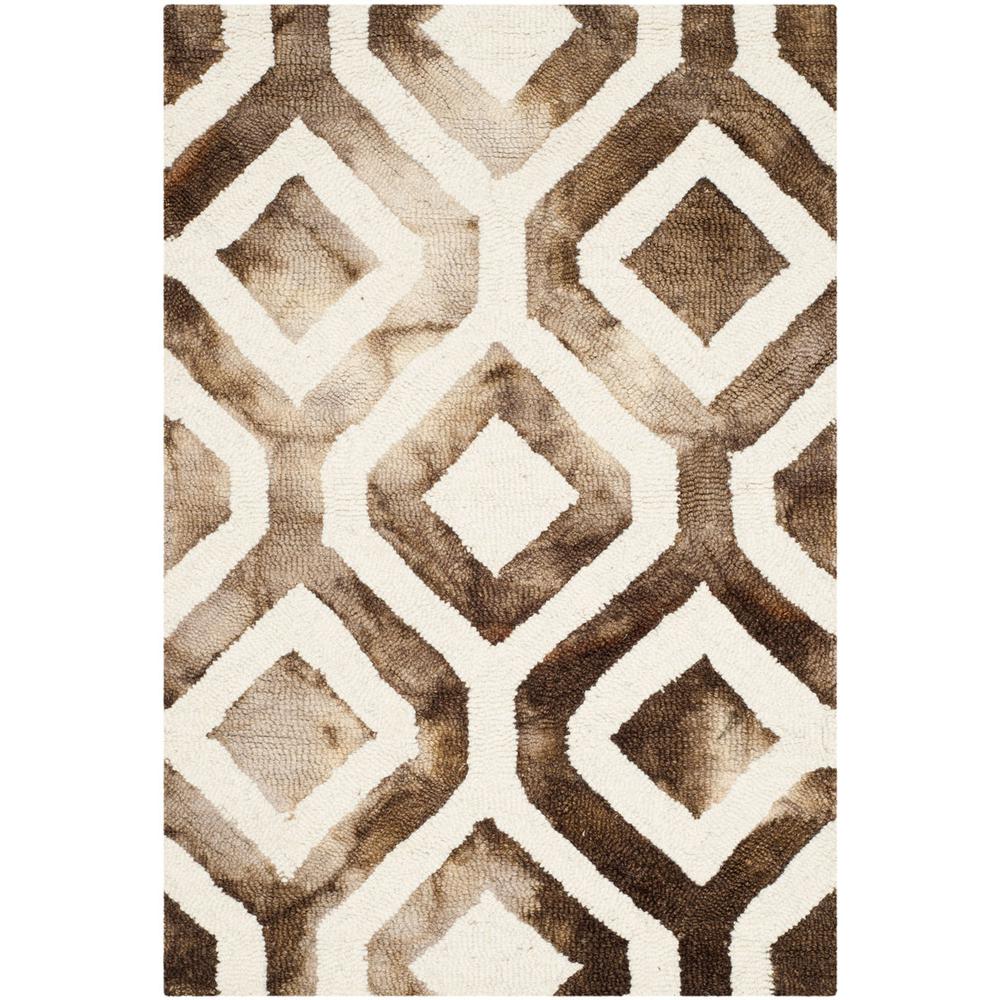DIP DYE, IVORY / CHOCOLATE, 2' X 3', Area Rug, DDY679L-2. Picture 1