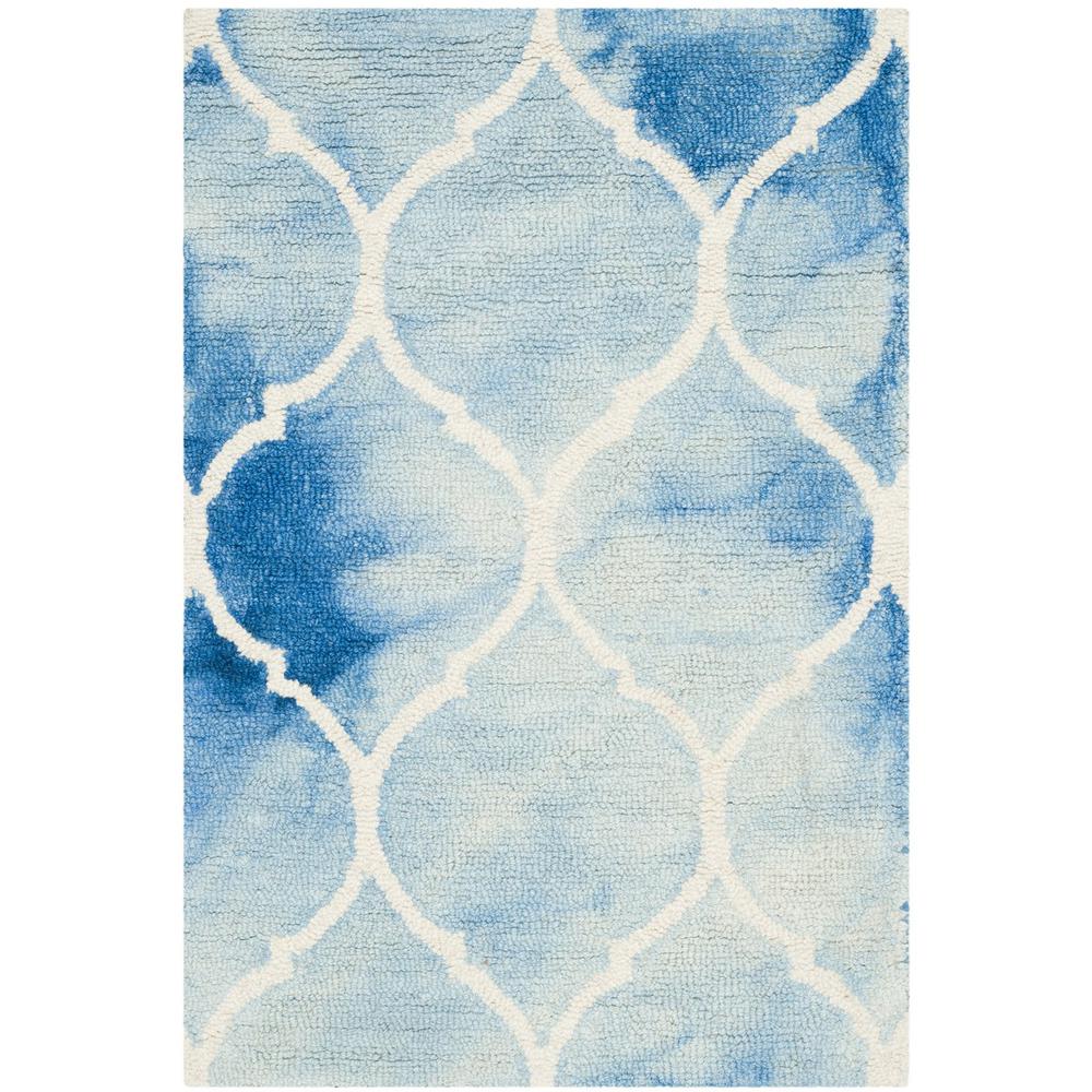 DIP DYE, BLUE / IVORY, 2' X 3', Area Rug, DDY685G-2. Picture 1