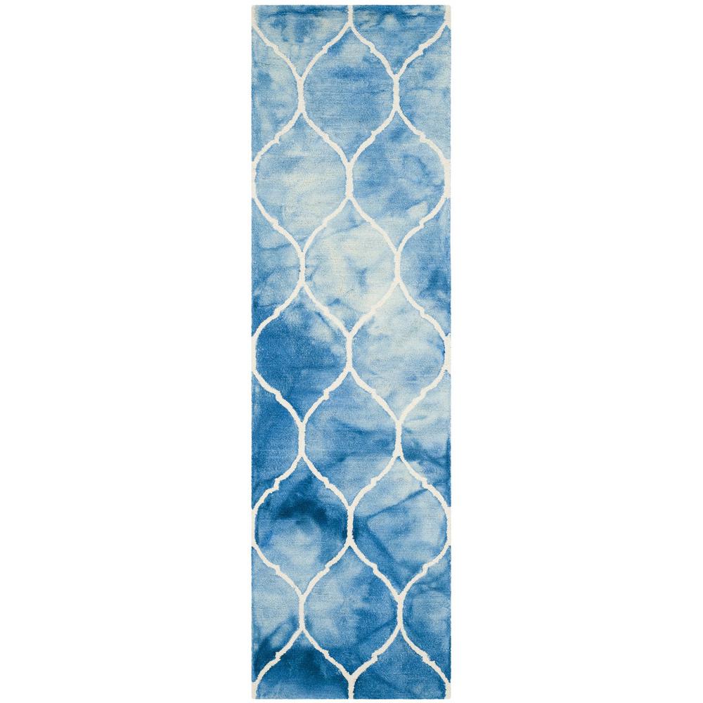 DIP DYE, BLUE / IVORY, 2'-3" X 8', Area Rug, DDY685G-28. Picture 1