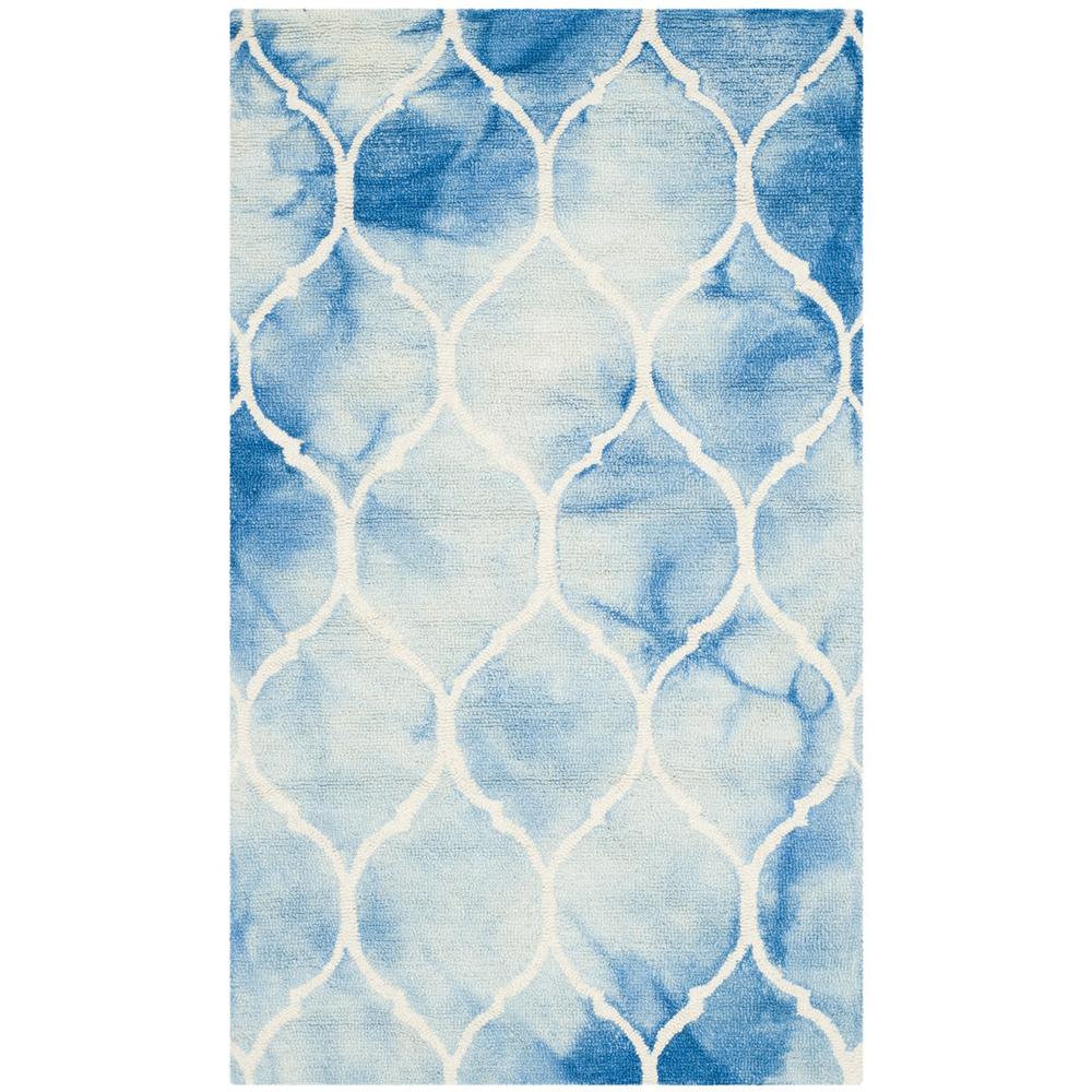 DIP DYE, BLUE / IVORY, 3' X 5', Area Rug, DDY685G-3. Picture 1