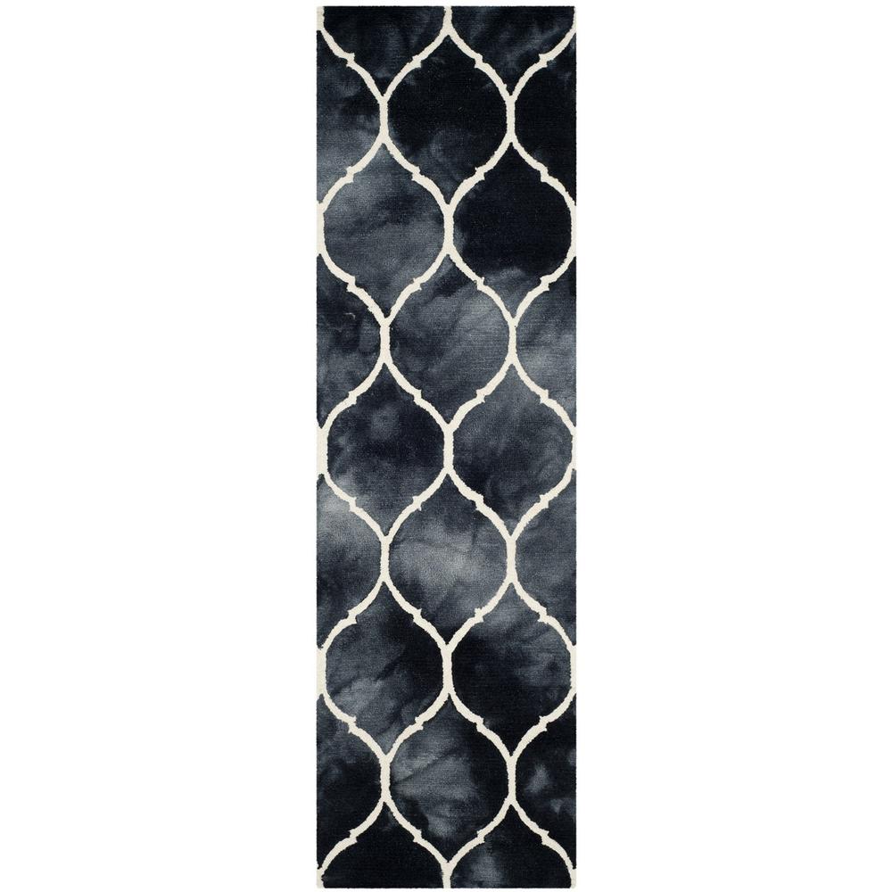 DIP DYE, GRAPHITE / IVORY, 2'-3" X 8', Area Rug, DDY685J-28. Picture 1