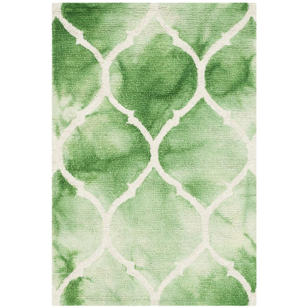 DIP DYE, GREEN / IVORY, 2' X 3', Area Rug, DDY685Q-2. Picture 1