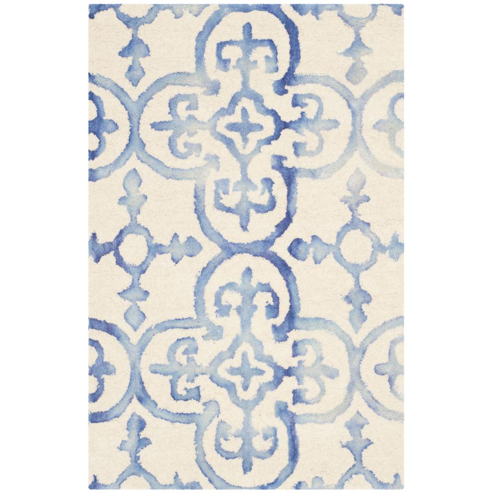 DIP DYE, IVORY / BLUE, 2' X 3', Area Rug, DDY711A-2. The main picture.