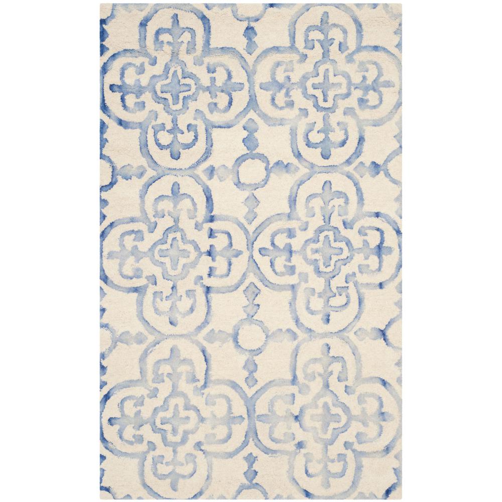 DIP DYE, IVORY / BLUE, 3' X 5', Area Rug, DDY711A-3. Picture 1
