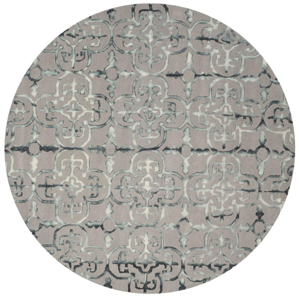 DIP DYE, GREY / CHARCOAL, 7' X 7' Round, Area Rug, DDY711B-7R. Picture 1