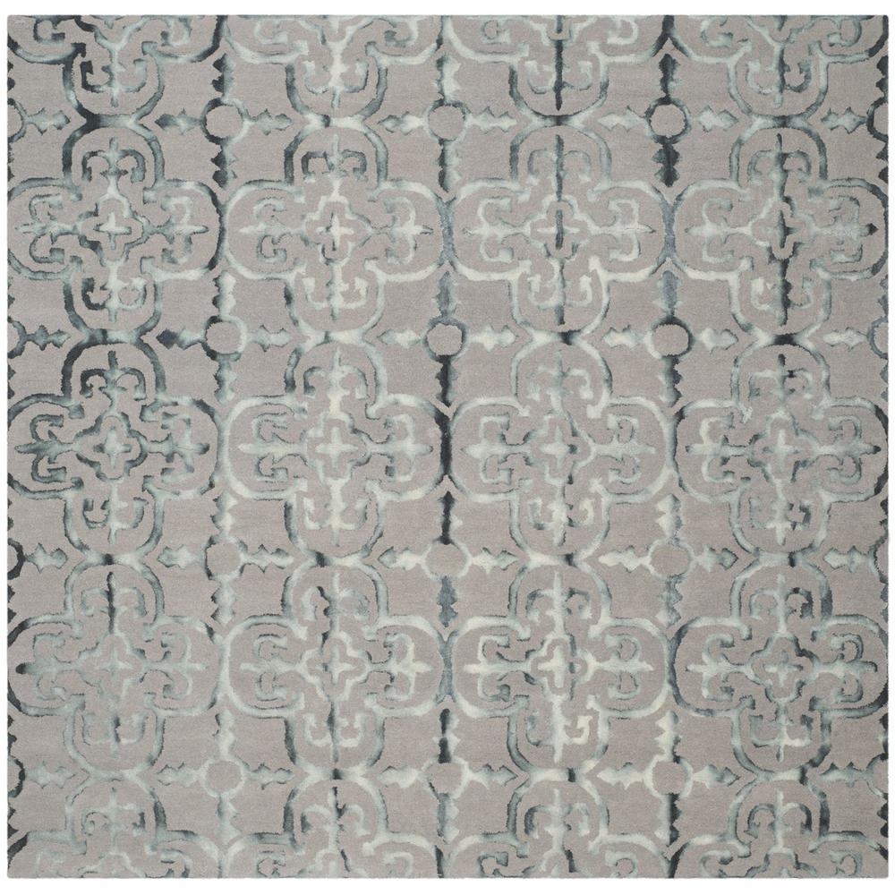 DIP DYE, GREY / CHARCOAL, 7' X 7' Square, Area Rug, DDY711B-7SQ. Picture 1