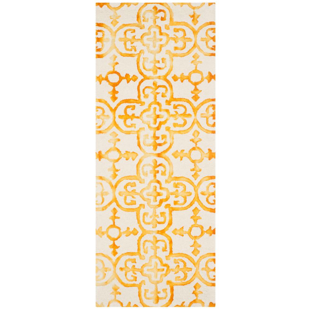 DIP DYE, IVORY / GOLD, 2'-3" X 6', Area Rug, DDY711C-26. Picture 1