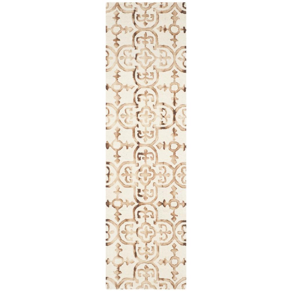 DIP DYE, IVORY / CAMEL, 2'-3" X 8', Area Rug, DDY711E-28. Picture 1