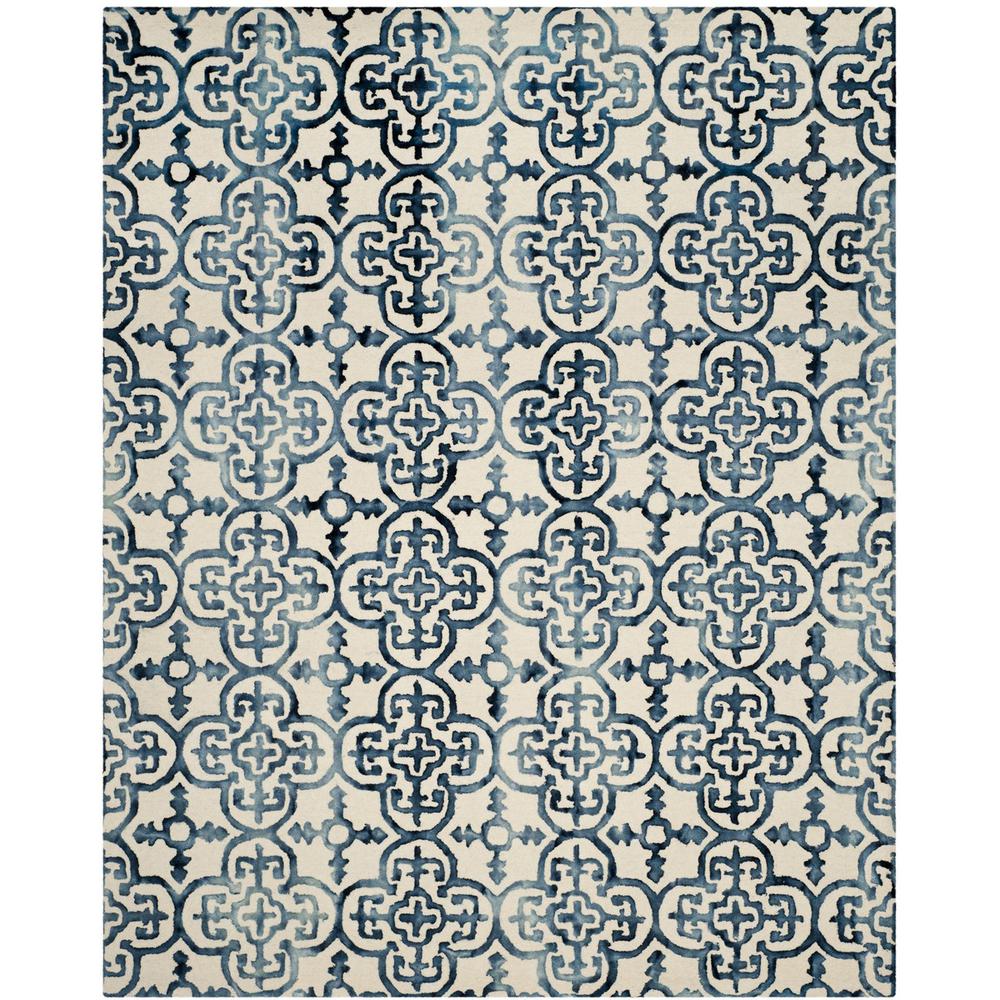 DIP DYE, IVORY / NAVY, 8' X 10', Area Rug, DDY711P-8. Picture 1