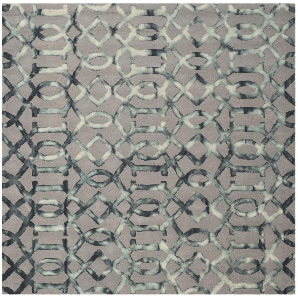 DIP DYE, GREY / CHARCOAL, 7' X 7' Square, Area Rug, DDY712B-7SQ. Picture 1