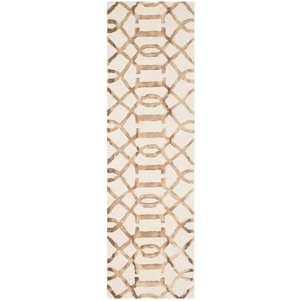 DIP DYE, IVORY / CAMEL, 2'-3" X 8', Area Rug, DDY712E-28. Picture 1