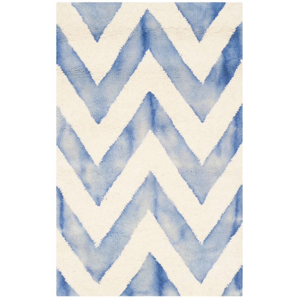 DIP DYE, IVORY / BLUE, 2' X 3', Area Rug, DDY715A-2. Picture 1
