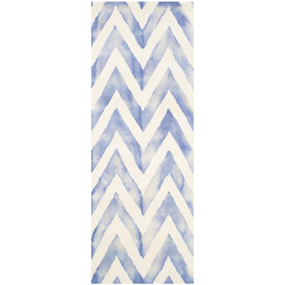 DIP DYE, IVORY / BLUE, 2'-3" X 6', Area Rug, DDY715A-26. Picture 1