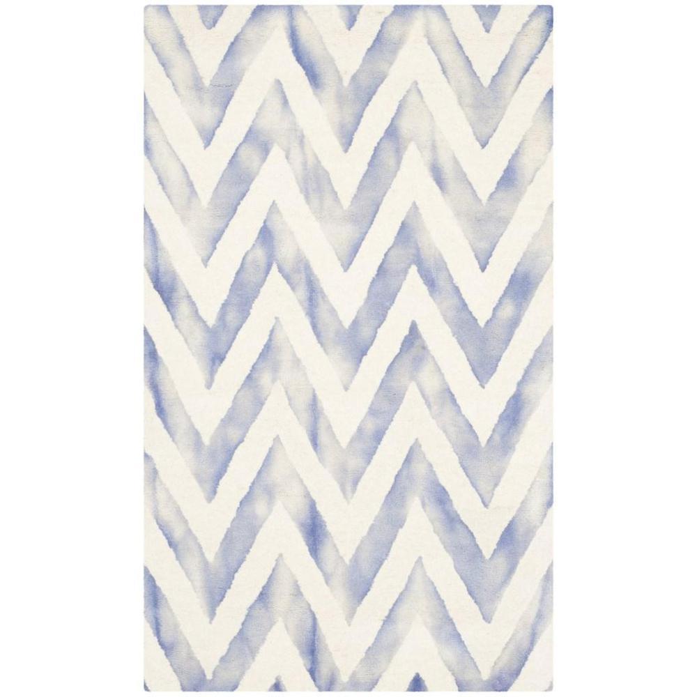 DIP DYE, IVORY / BLUE, 3' X 5', Area Rug, DDY715A-3. Picture 1