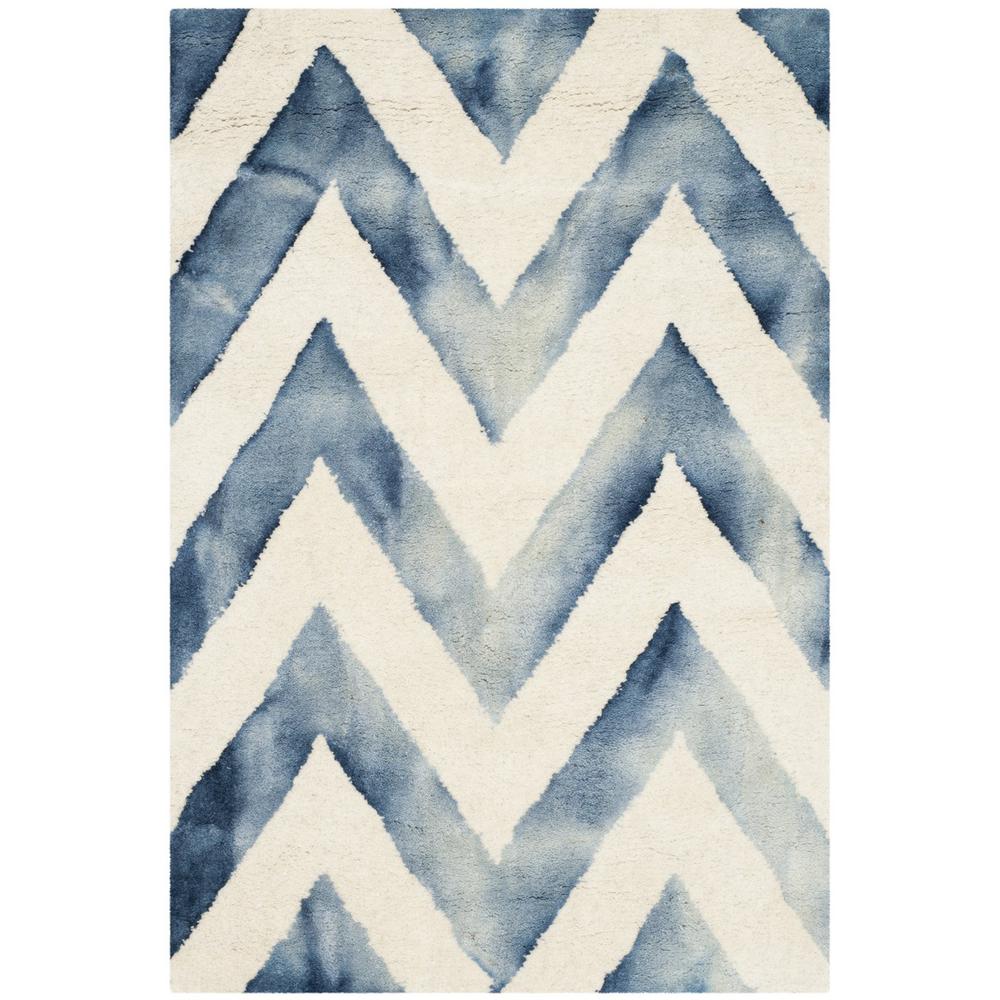 DIP DYE, IVORY / NAVY, 2' X 3', Area Rug, DDY715P-2. Picture 1