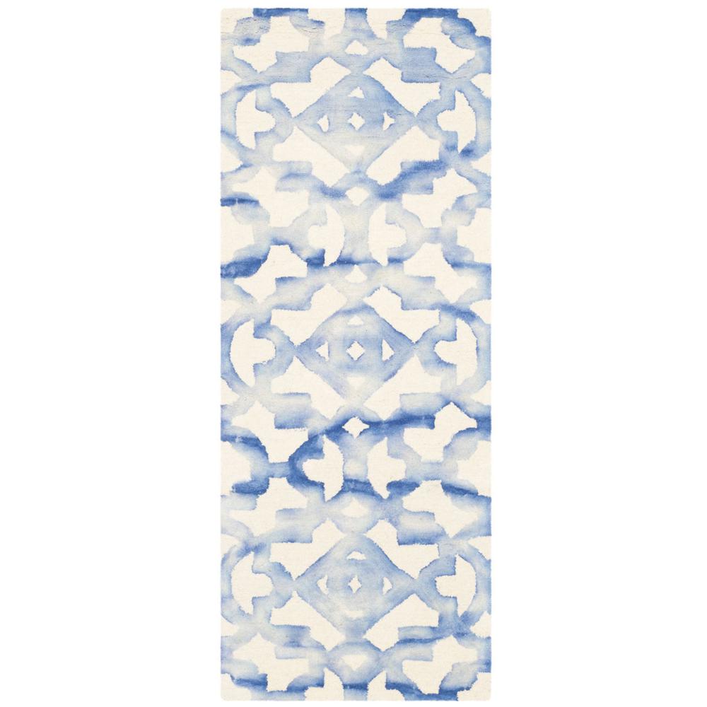 DIP DYE, IVORY / BLUE, 2'-3" X 6', Area Rug, DDY717A-26. Picture 1