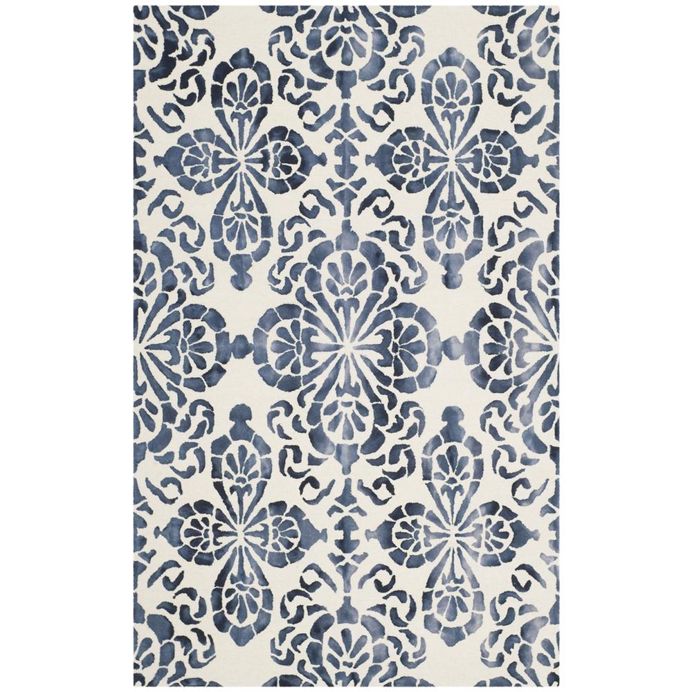 DIP DYE, IVORY / NAVY, 5' X 8', Area Rug, DDY719P-5. Picture 1