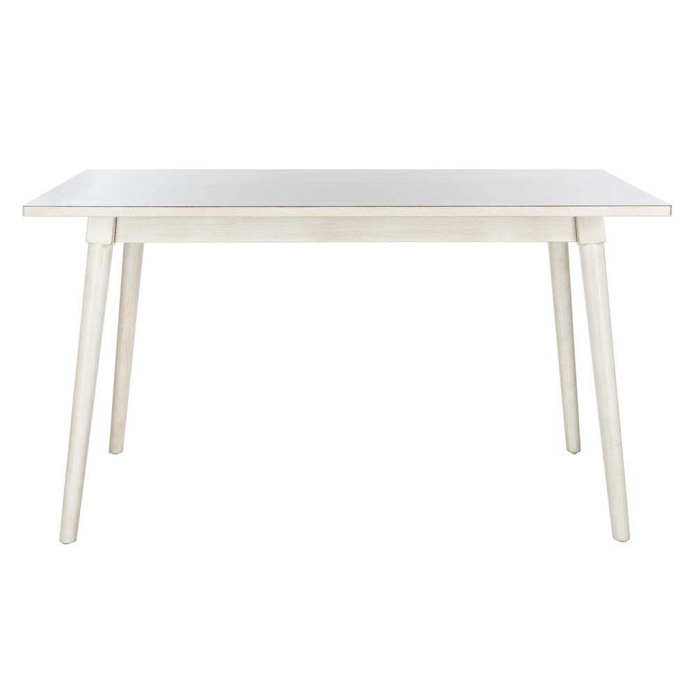 Tia Rectangle Dining Table, Antique White. Picture 1