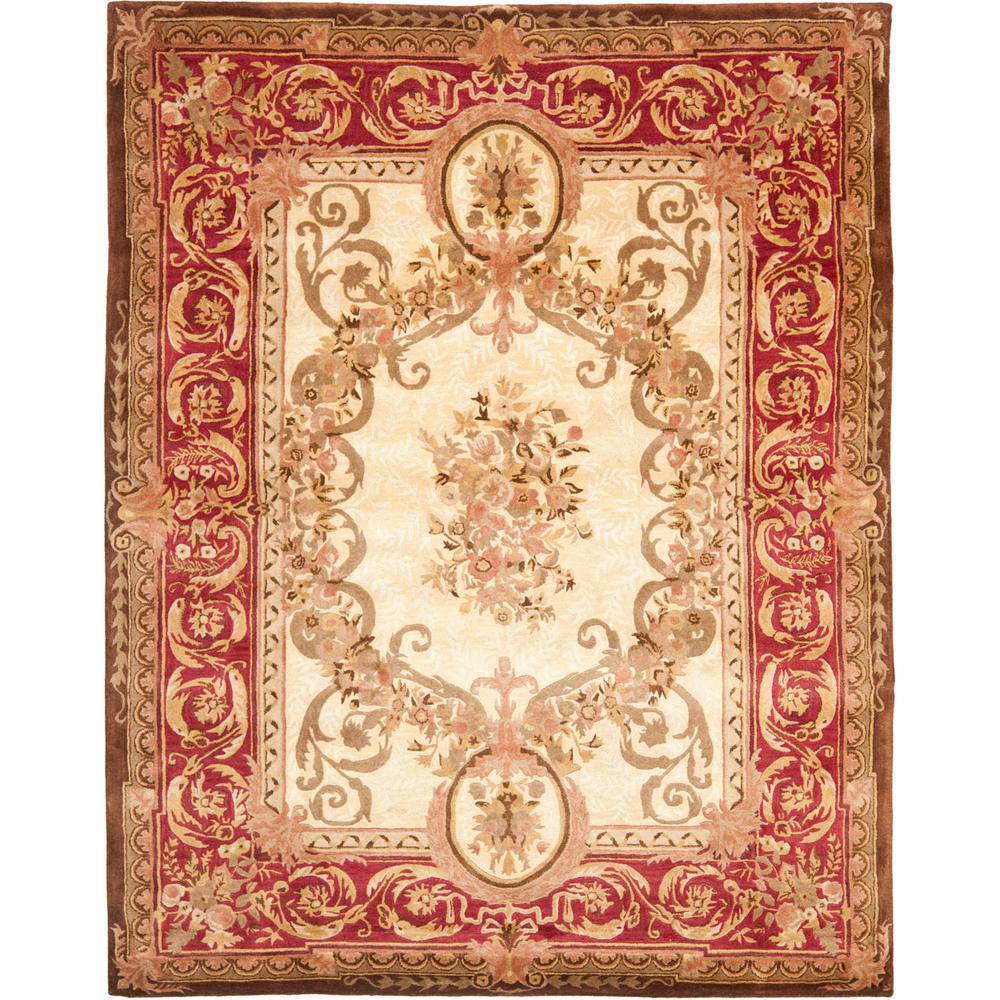 EMPIRE, LIGHT GOLD / RED, 8' X 10', Area Rug. Picture 1