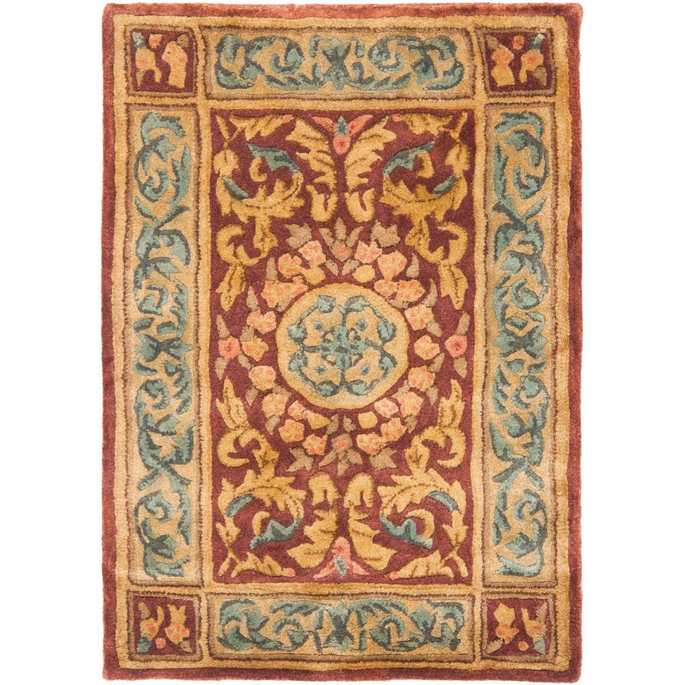 EMPIRE, BURGUNDY / GOLD, 2' X 3', Area Rug, EM421A-2. Picture 1